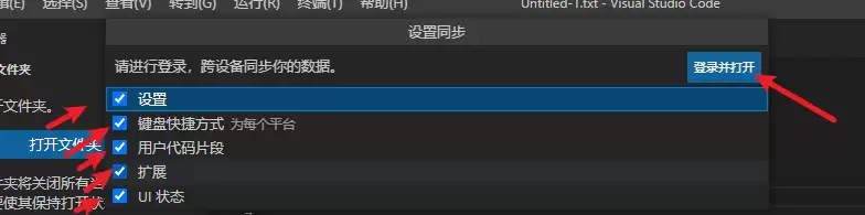 vscode同步功能在哪
