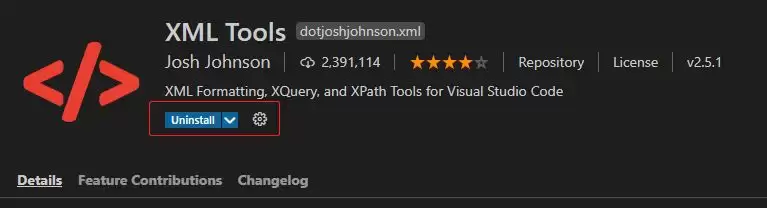 VSCode如何格式化XML
