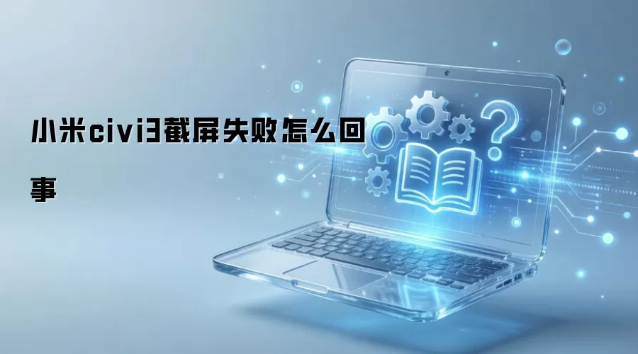 小米civi3截屏失败怎么回事