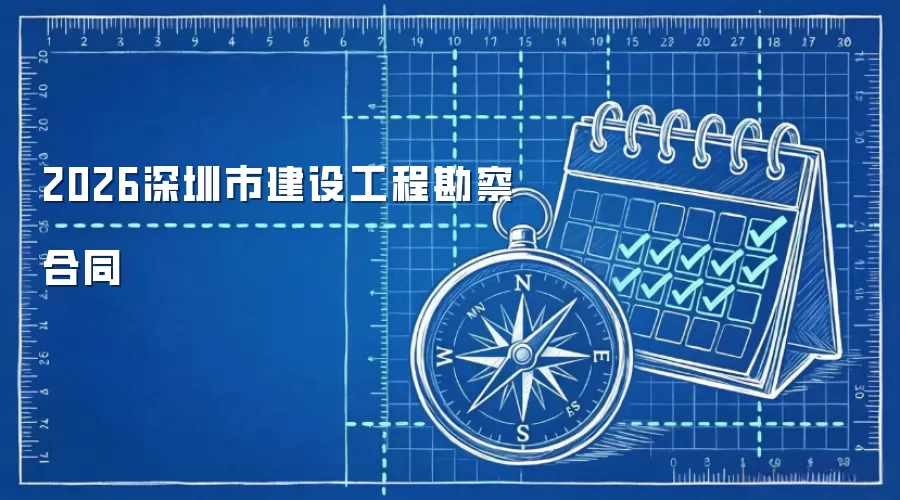 2026深圳市建设工程勘察合同