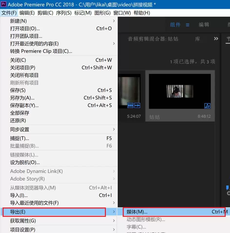 Premiere2018怎么给视频调色