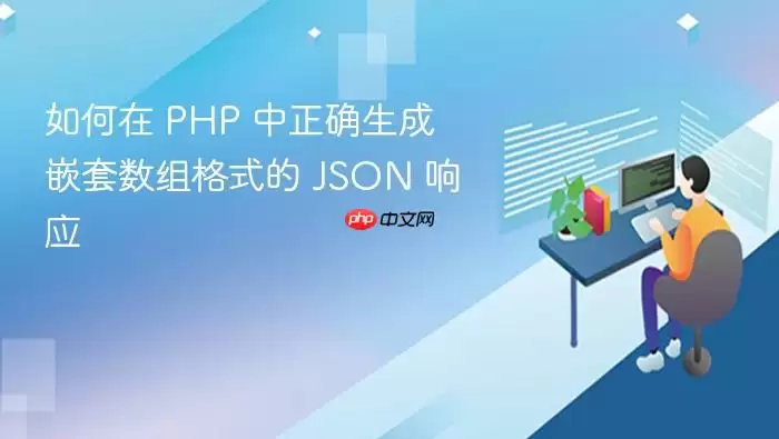 如何在 PHP 中正确生成嵌套数组格式的 JSON 响应