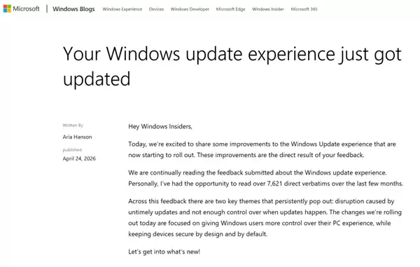 为了挽回用户 微软终于不强制你更新Windows了