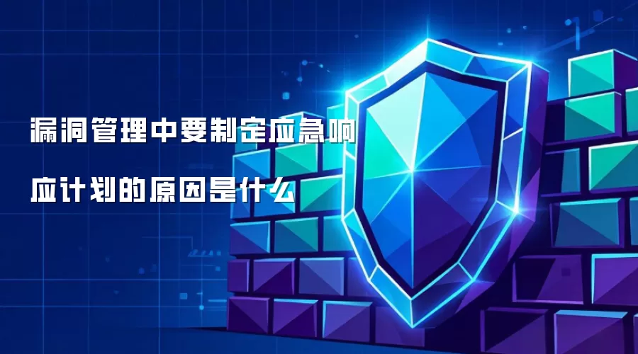 漏洞管理中要制定应急响应计划的原因是什么