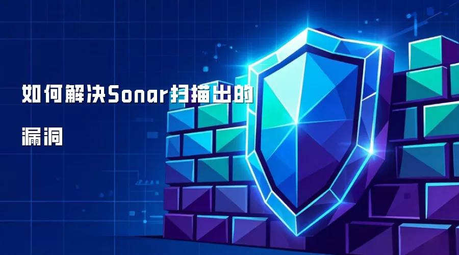 如何解决Sonar扫描出的漏洞