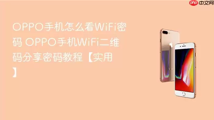 OPPO手机怎么看WiFi密码 OPPO手机WiFi二维码分享密码教程【实用】