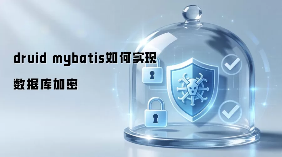 druid mybatis如何实现数据库加密