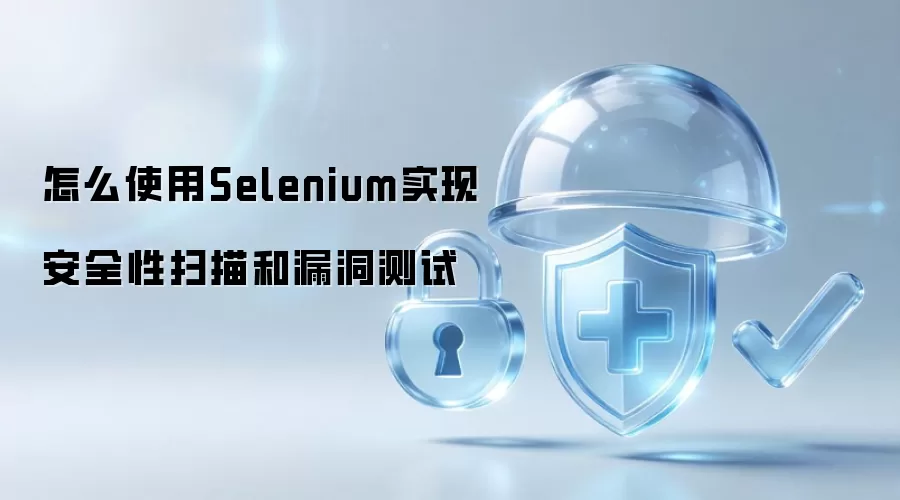 怎么使用Selenium实现安全性扫描和漏洞测试