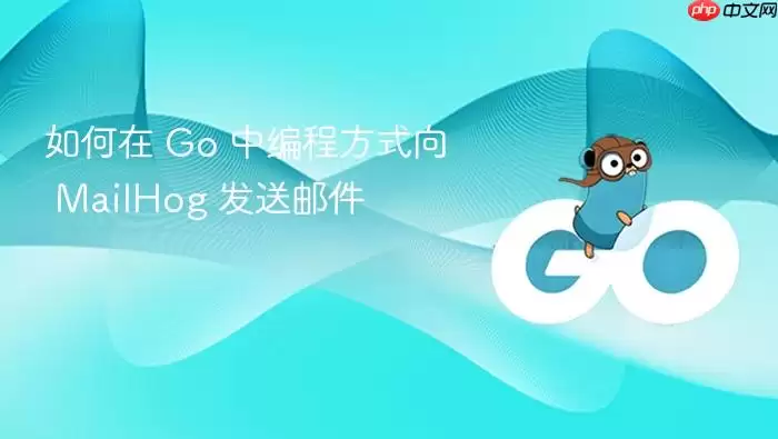 如何在 Go 中编程方式向 MailHog 发送邮件