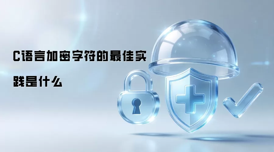 C语言加密字符的最佳实践是什么