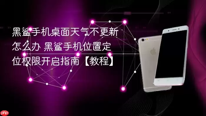 黑鲨手机桌面天气不更新怎么办 黑鲨手机位置定位权限开启指南【教程】