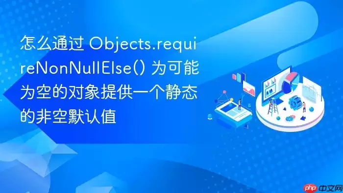 怎么通过 Objects.requireNonNullElse() 为可能为空的对象提供一个静态的非空默认值