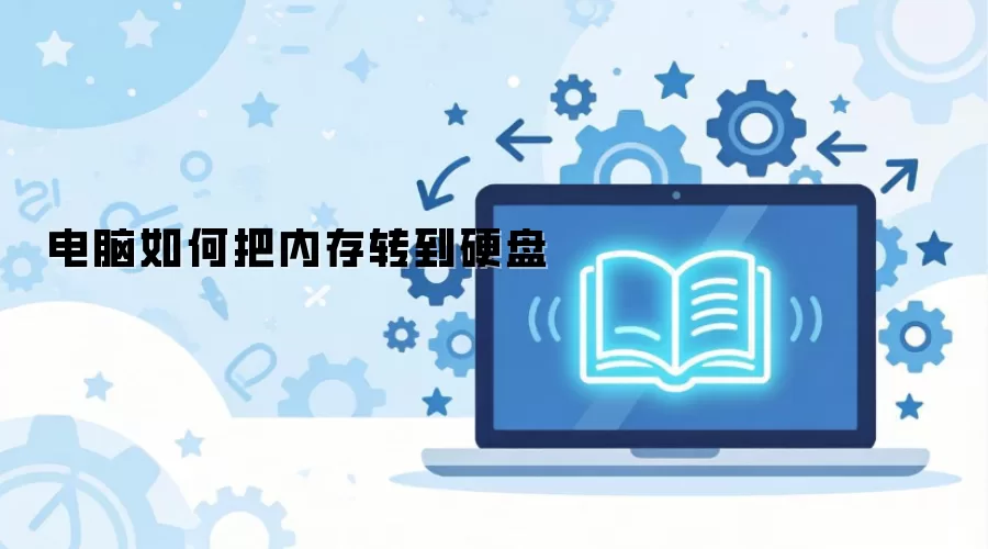 电脑如何把内存转到硬盘