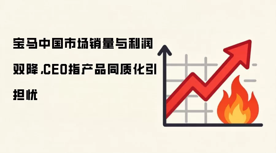 宝马中国市场销量与利润双降，CEO指产品同质化引担忧