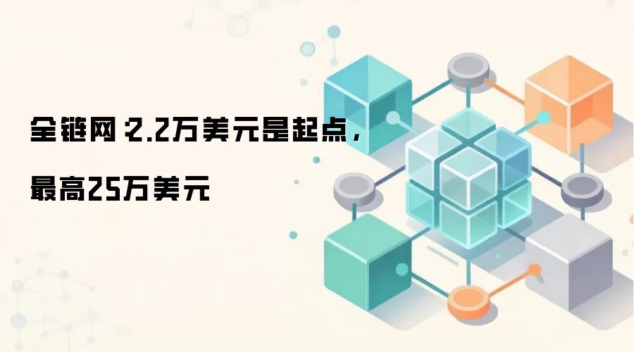 全链网：2.2万美元是起点，最高25万美元