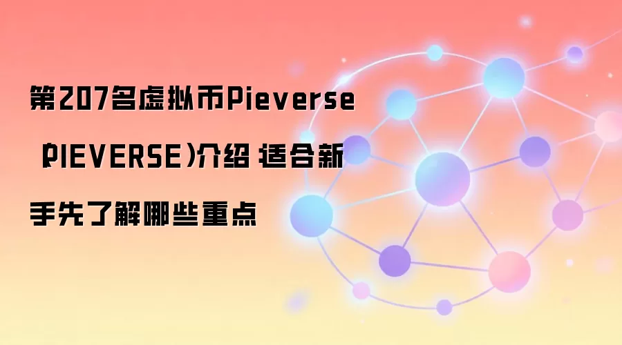 第207名虚拟币Pieverse（PIEVERSE）介绍：适合新手先了解哪些重点
