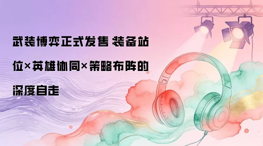 武装博弈正式发售：装备站位×英雄协同×策略布阵的深度自走