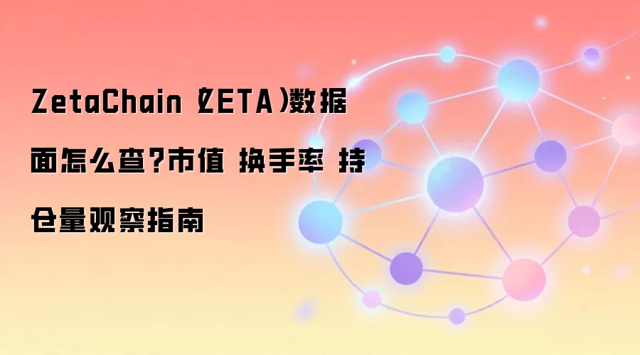 ZetaChain（ZETA）数据面怎么查？市值 换手率 持仓量观察指南