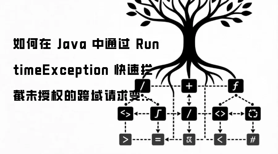 如何在 Ja va 中通过 RuntimeException 快速拦截未授权的跨域请求变量访问