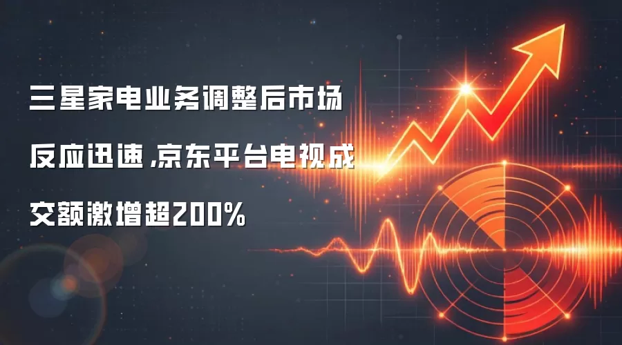 三星家电业务调整后市场反应迅速，京东平台电视成交额激增超200%