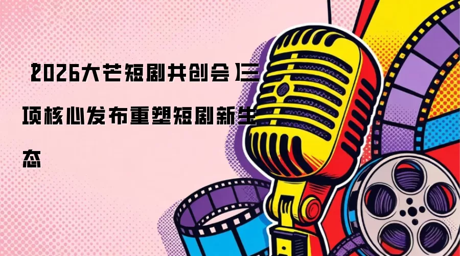 【2026大芒短剧共创会】三项核心发布重塑短剧新生态