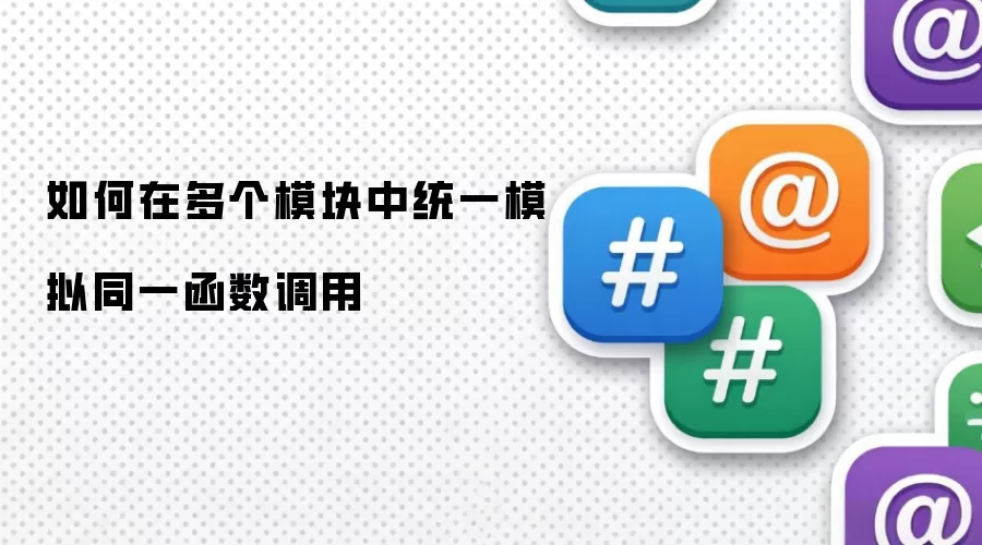 如何在多个模块中统一模拟同一函数调用
