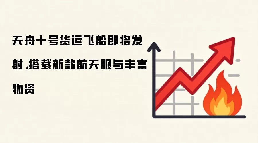 天舟十号货运飞船即将发射，搭载新款航天服与丰富物资