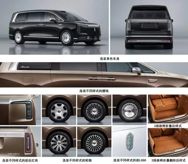 鸿蒙智行尊界首款MPV车型V800申报，车头大logo、双拼色吸睛