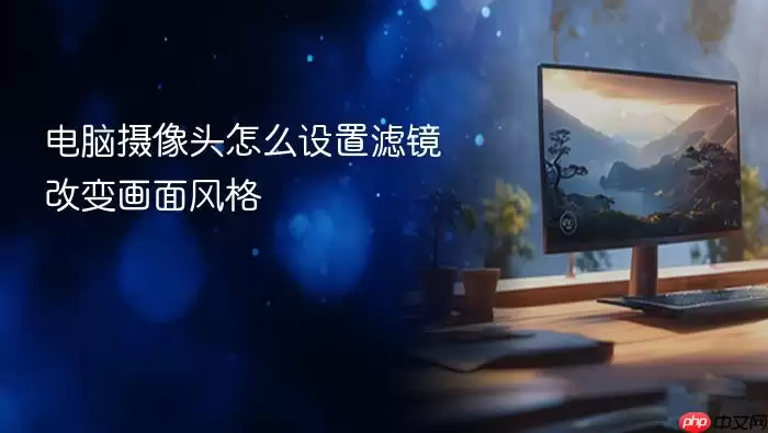 电脑摄像头怎么设置滤镜改变画面风格