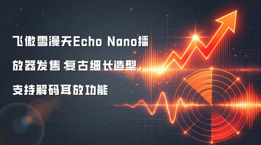飞傲雪漫天Echo Nano播放器发售：复古细长造型，支持解码耳放功能