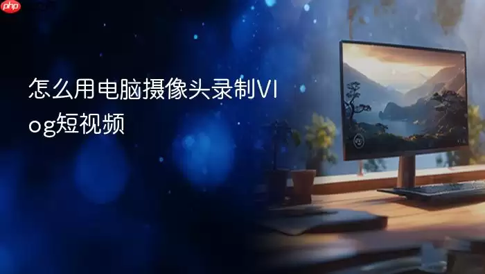 怎么用电脑摄像头录制Vlog短视频
