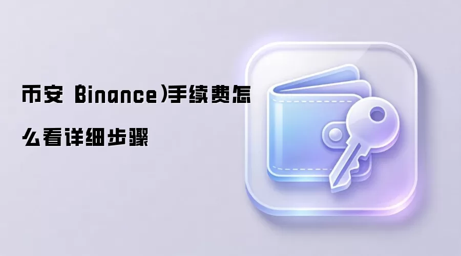 币安(Binance)手续费怎么看详细步骤