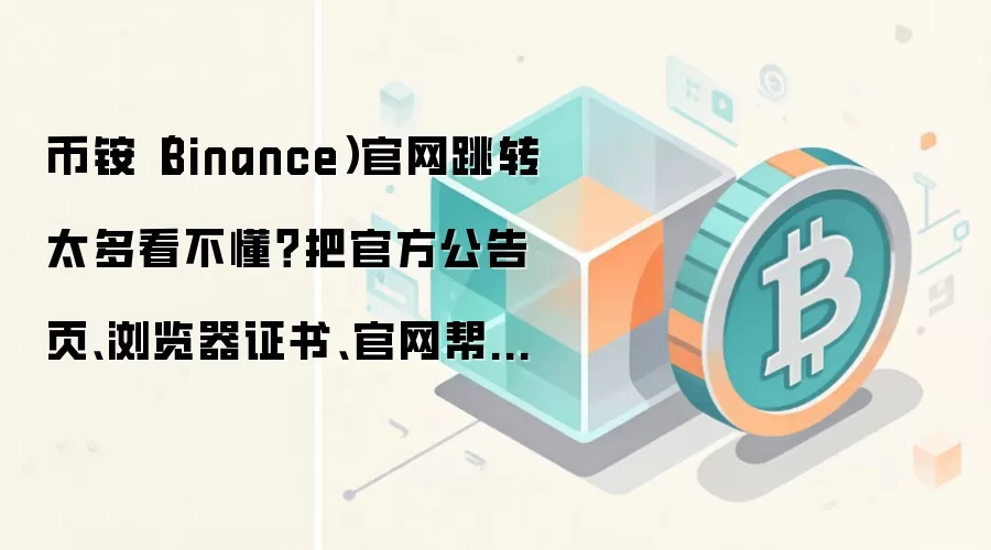 币铵（Binance）官网跳转太多看不懂？把官方公告页、浏览器证书、官网帮助中心放在同一张清单里
