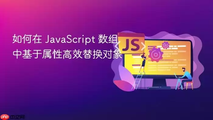 如何在 Ja vaScript 数组中基于属性高效替换对象