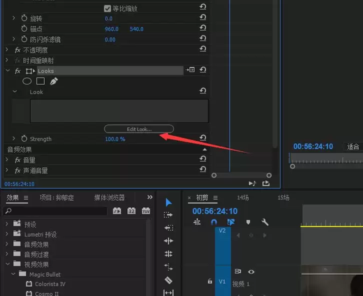 premiere怎么使用looks插件