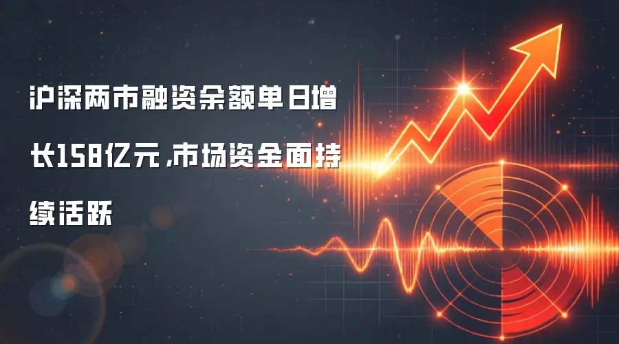 沪深两市融资余额单日增长158亿元，市场资金面持续活跃