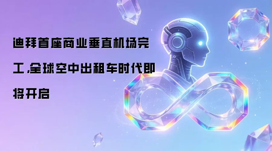 迪拜首座商业垂直机场完工，全球空中间出租车时代即将开启