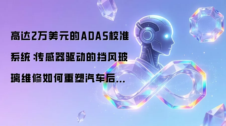 高达2万美元的ADAS校准系统:传感器驱动的挡风玻璃维修如何重塑汽车后市场