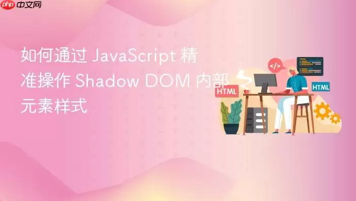 如何通过 Ja vaScript 精准操作 Shadow DOM 内部元素样式