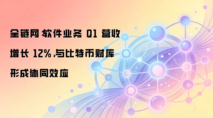 全链网：软件业务 Q1 营收增长 12%，与比特币财库形成协同效应