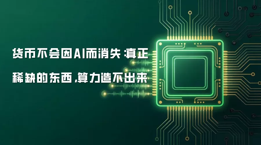 货币不会因AI而消失：真正稀缺的东西，算力造不出来