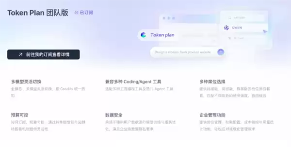 阿里云上线团队版Token Plan:支持多坐席分配和管理
