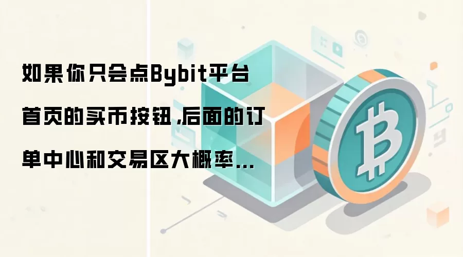 如果你只会点Bybit平台首页的买币按钮，后面的订单中心和交易区大概率会迷路