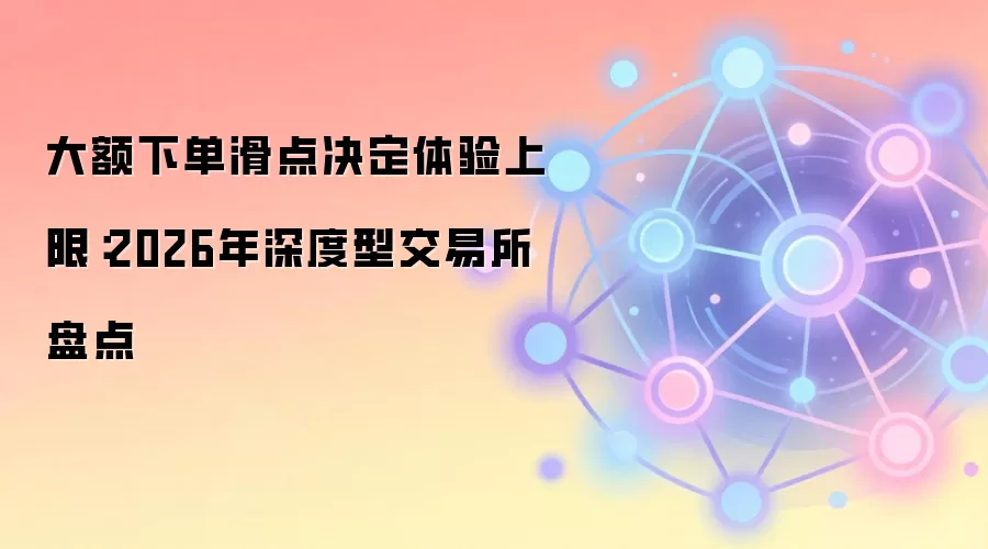 大额下单滑点决定体验上限：2026年深度型交易所盘点