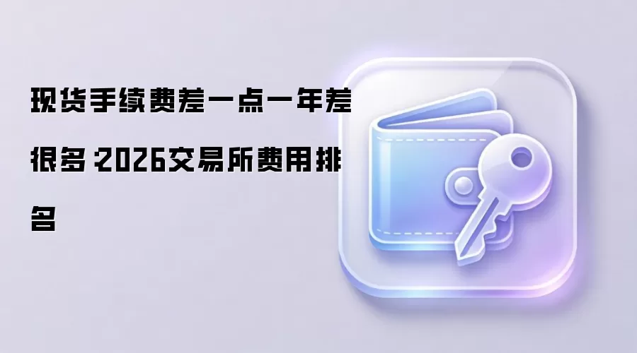 现货手续费差一点一年差很多：2026交易所费用排名