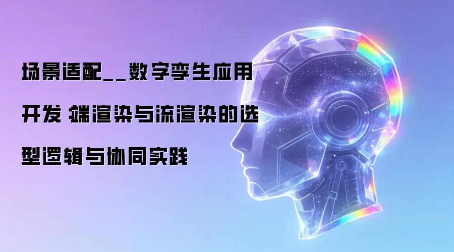 场景适配__数字孪生应用开发：端渲染与流渲染的选型逻辑与协同实践