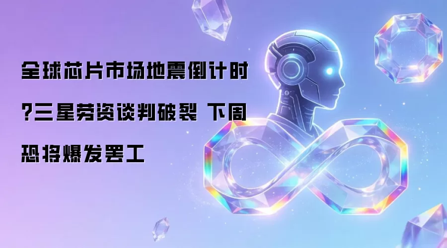 全球芯片市场地震倒计时?三星劳资谈判破裂 下周恐将爆发罢工