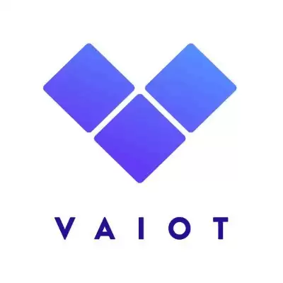VAIOT生态系统架构示意图：展示设备、区块链、AI与用户之间的去中心化交互