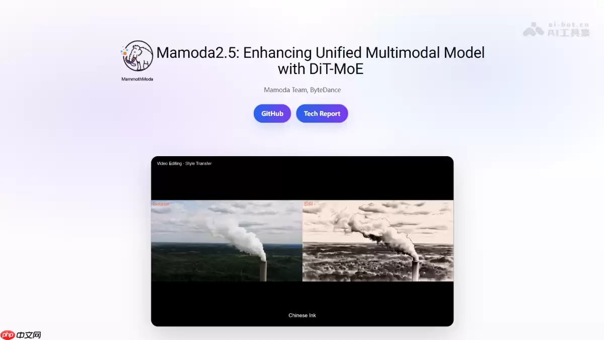 Mamoda2.5— 字节跳动推出的统一多模态模型