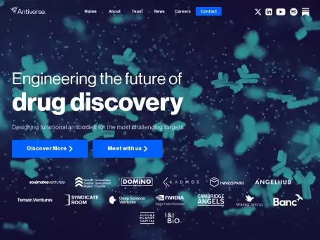 Antiverse-我们使用机器学习来设计针对困难目标（例如 GPCR 和离子通道）的新型抗体